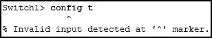 Switch error exhibit