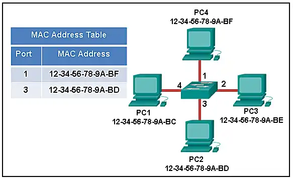 Switch MAC table