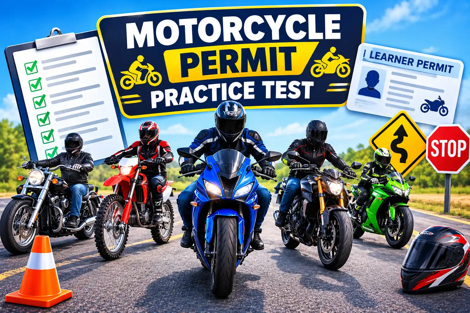 Motorcycle Permit Practice Test