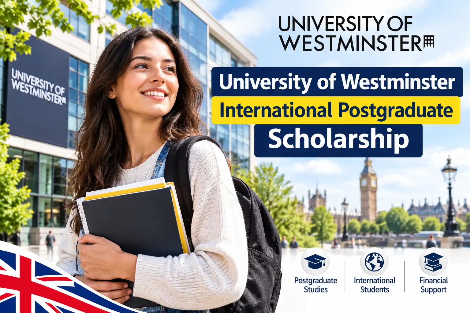 University of Westminster International Postgraduate Scholarship - £3,000-£5,000 Award