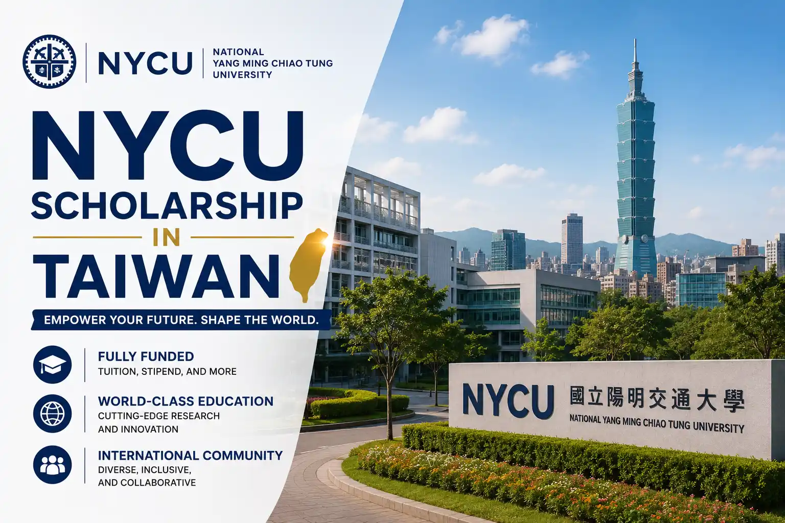 NYCU Scholarship Taiwan - National Yang Ming Chiao Tung University