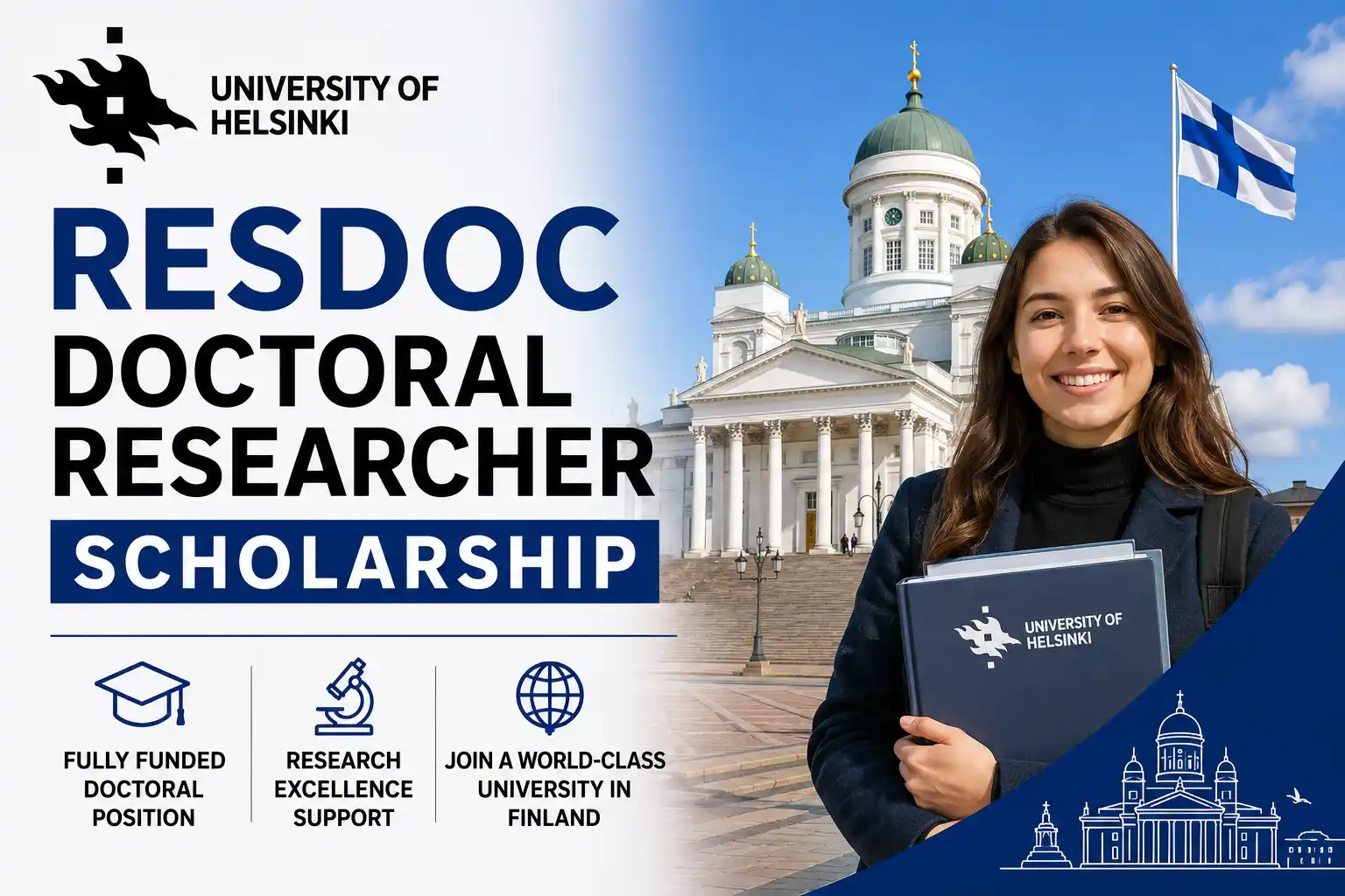 University of Helsinki RESDOC Doctoral Researcher Scholarship - Fully Funded PhD in Finland
