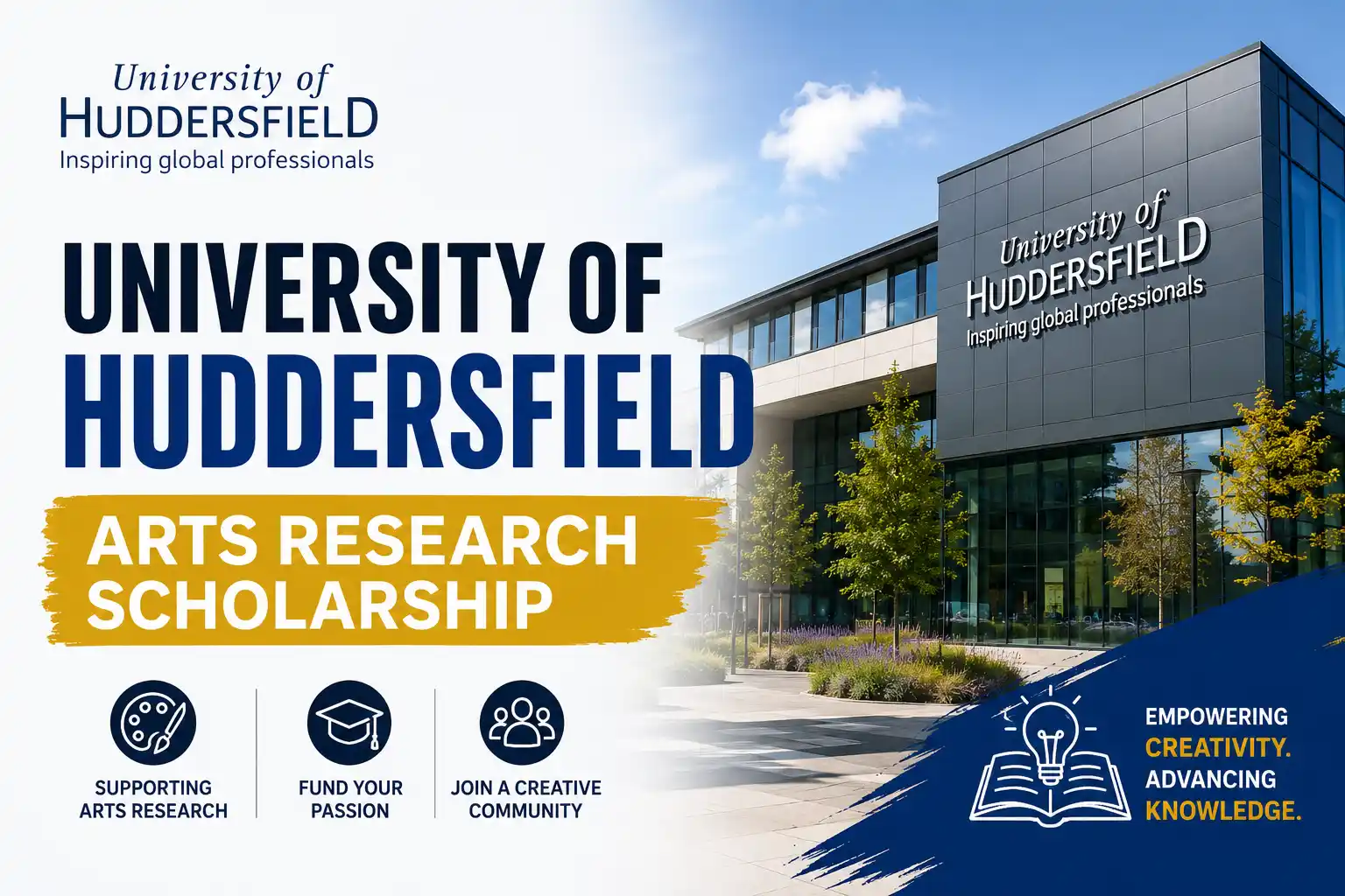 University of Huddersfield Arts and Humanities Research Scholarship