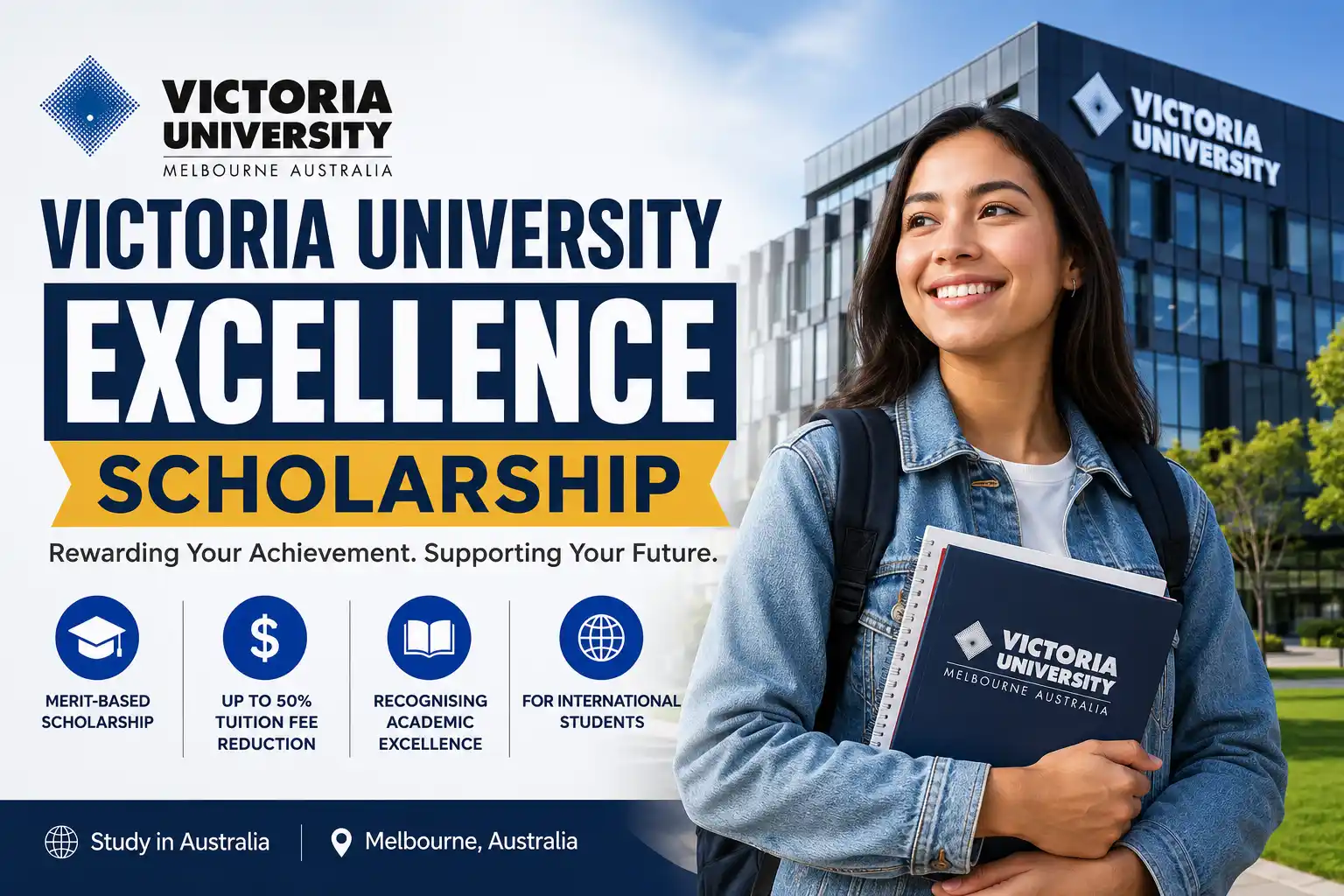 Victoria University Excellence Scholarship - Study in Melbourne Australia