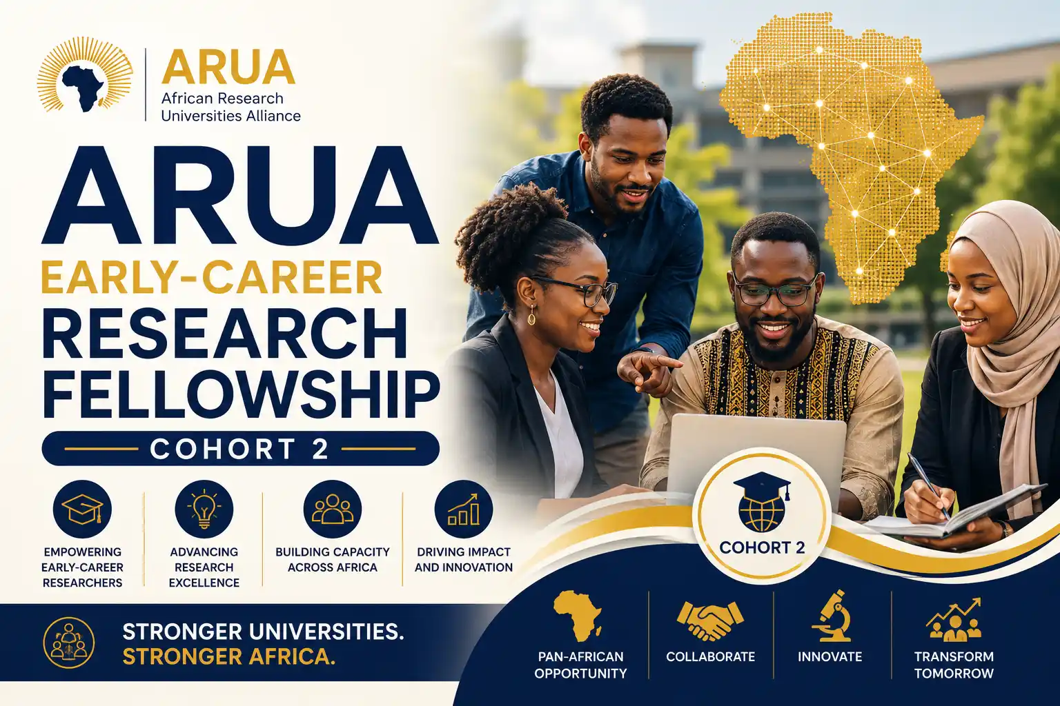 ARUA Early-Career Research Fellowships Cohort 2 - African Research Universities Alliance