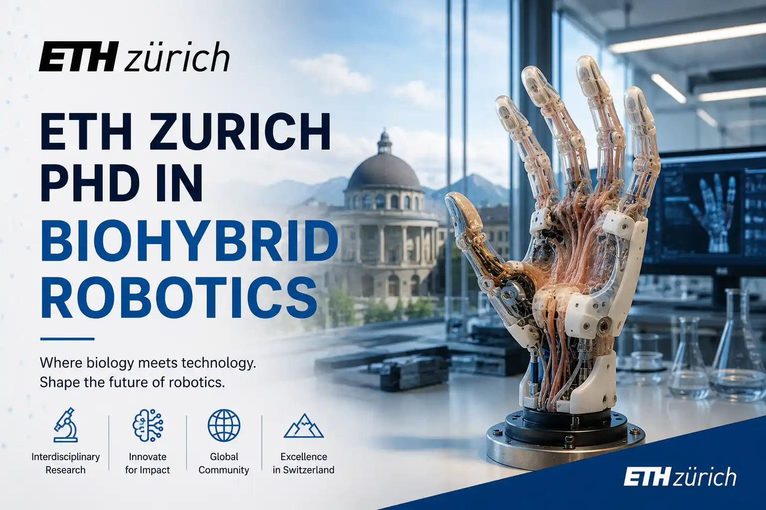 ETH Zurich PhD Scholarship - Biohybrid Robotics
