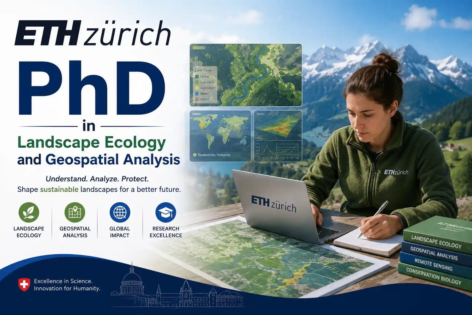 ETH Zurich PhD Scholarship - Landscape Ecology and Geospatial Analysis