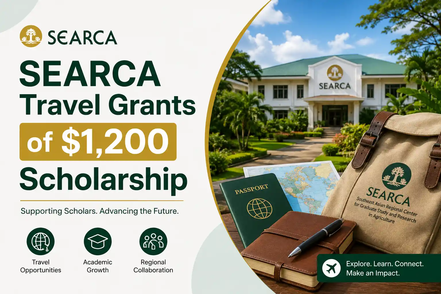 SEARCA Travel Grants of $1,200 Scholarship