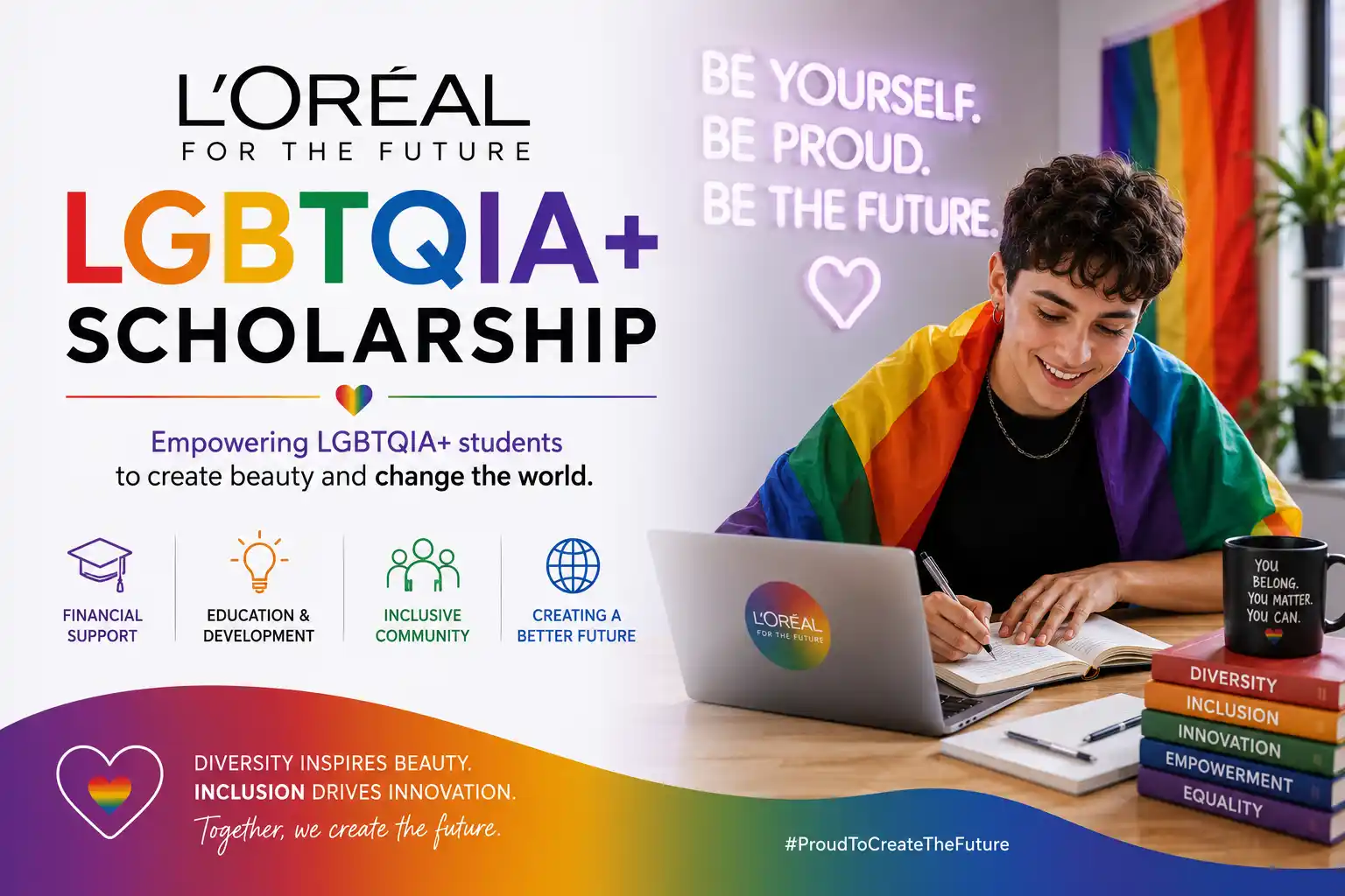 L'Oréal LGBTQIA+ Scholarship - Empowering Beauty Students