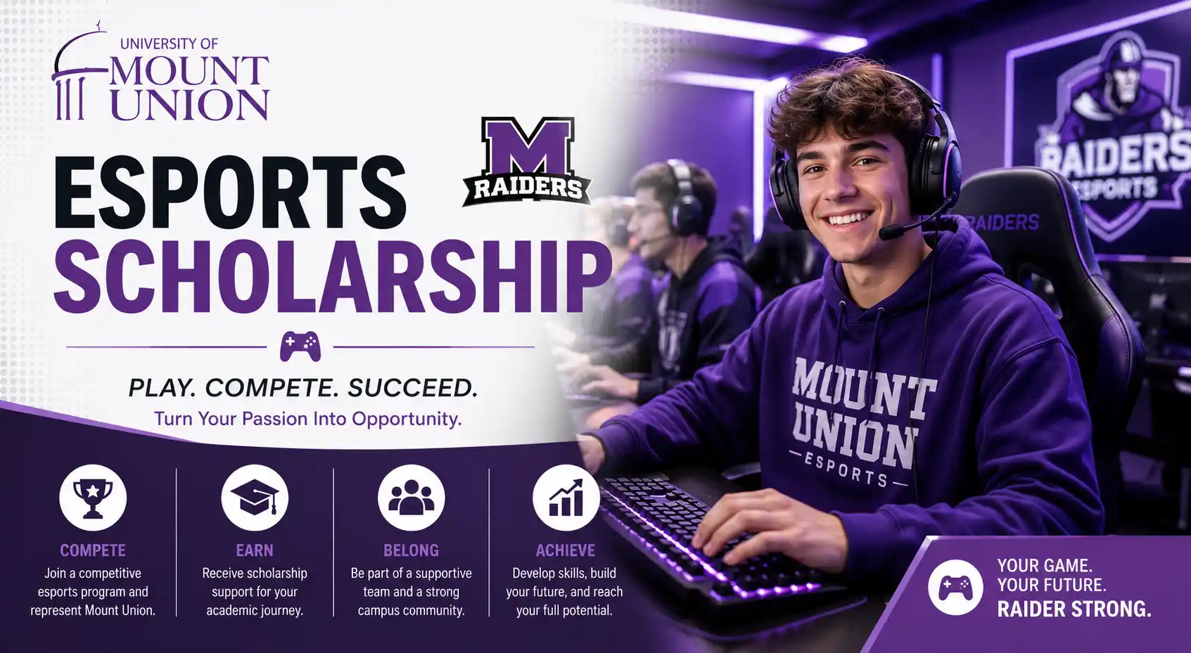 University of Mount Union Esports Scholarship