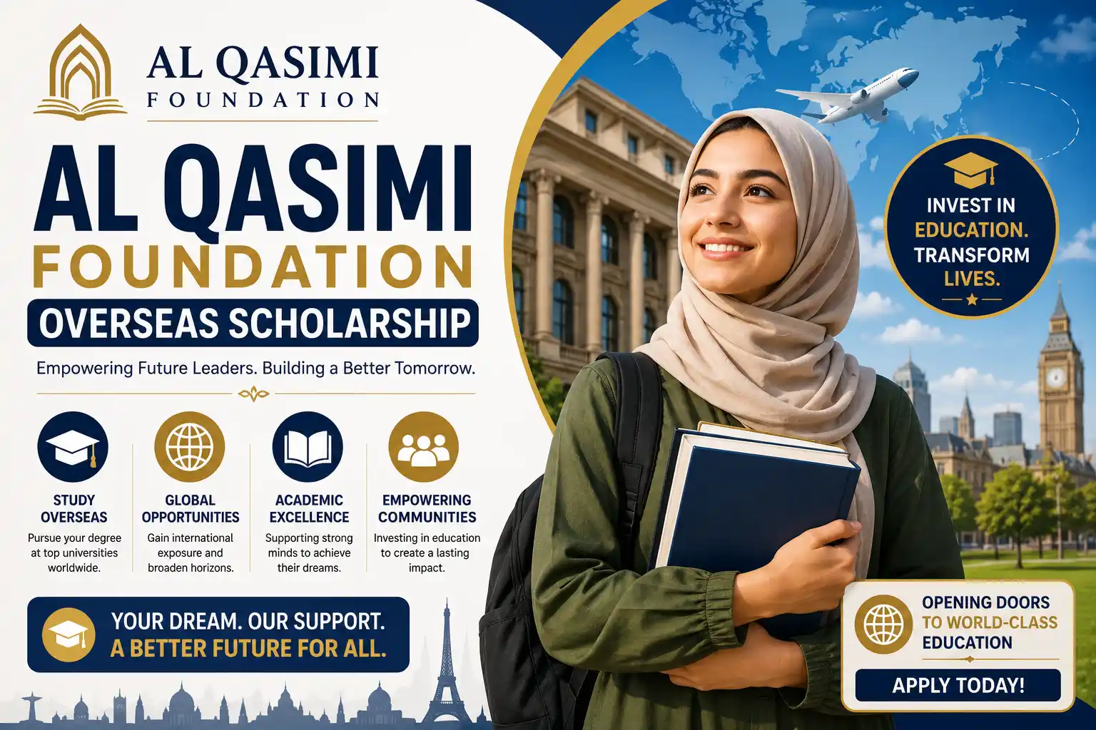 Al Qasimi Foundation Overseas Bachelor Scholarship - Study Abroad
