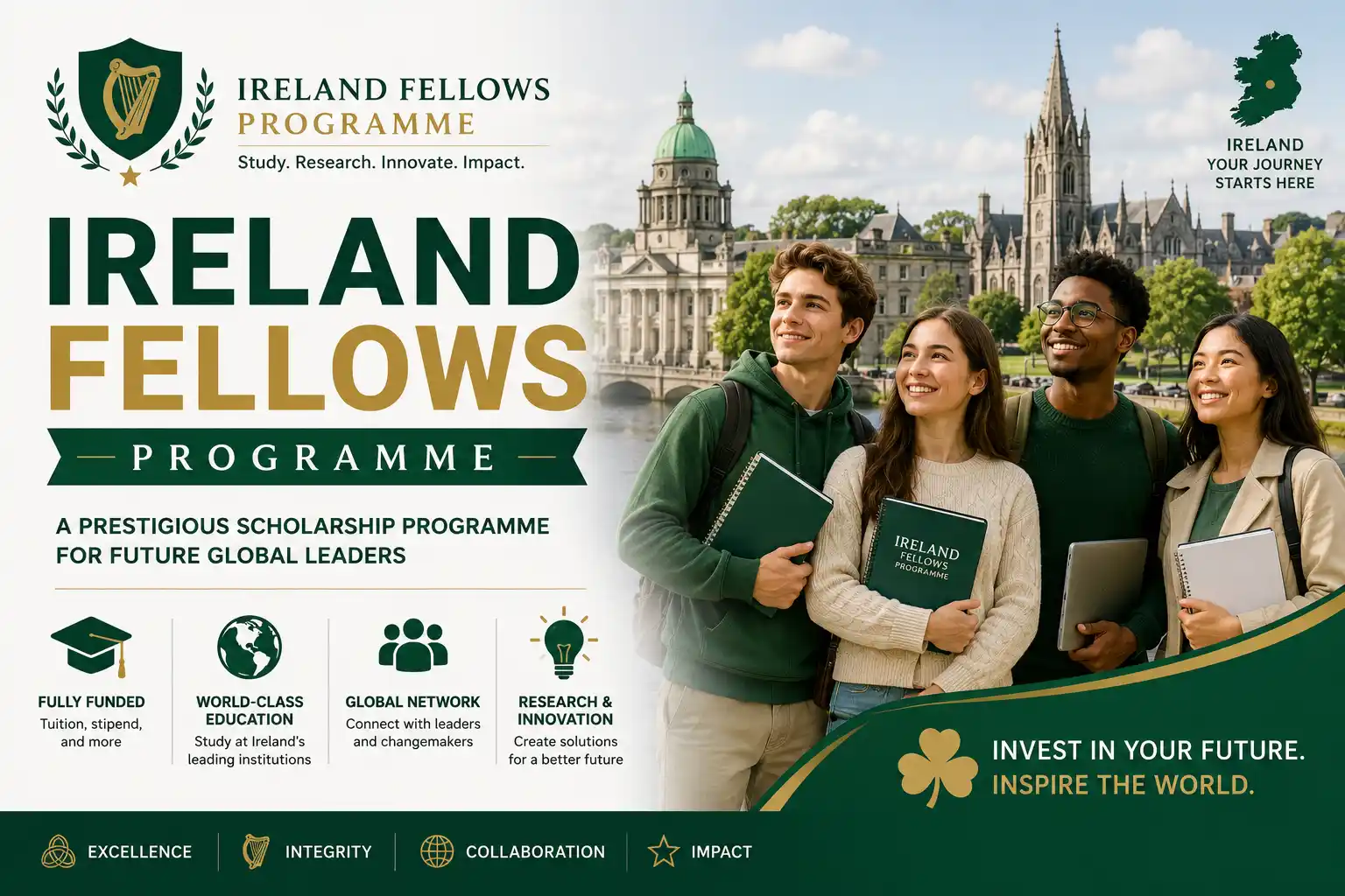 Irish Government Fellows Master's Programme - Ireland Fellows Scholarship