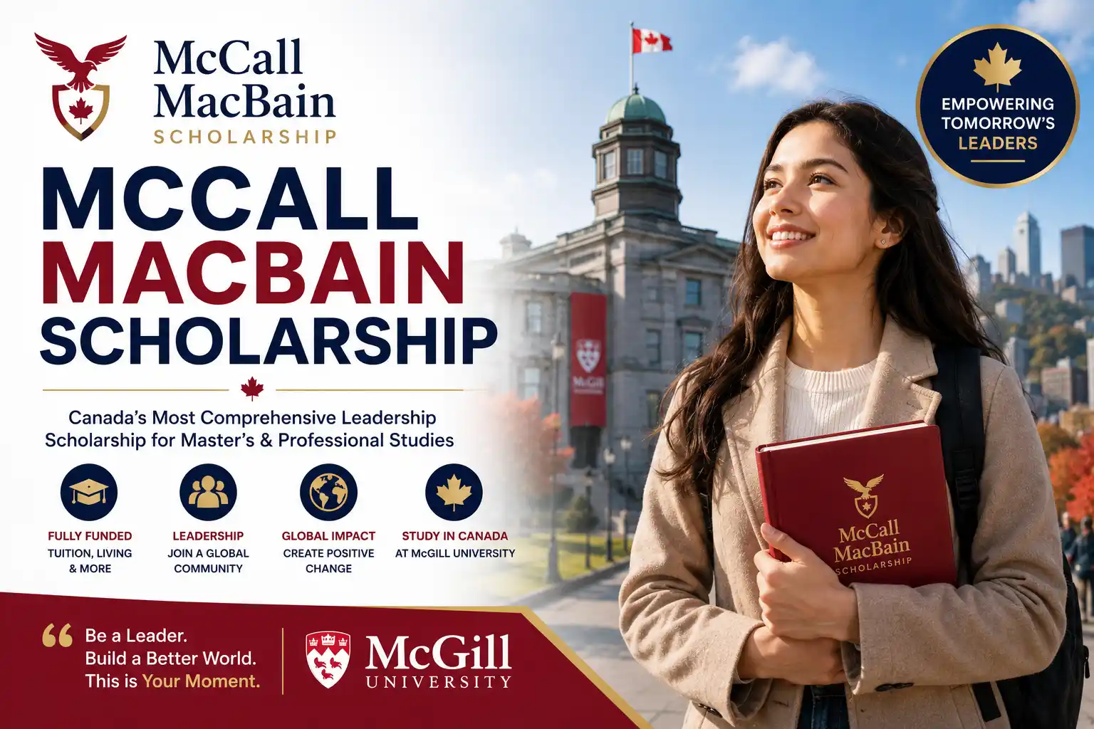 McCall MacBain Scholarship - Fully Funded Master's at McGill University