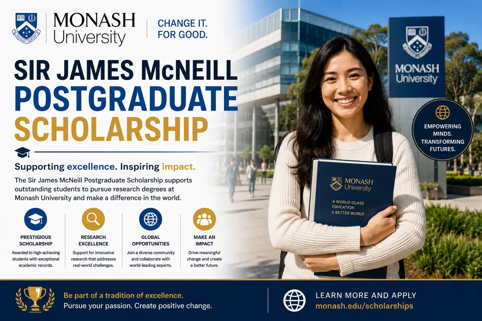 Monash University Sir James McNeill Postgraduate Research Scholarship