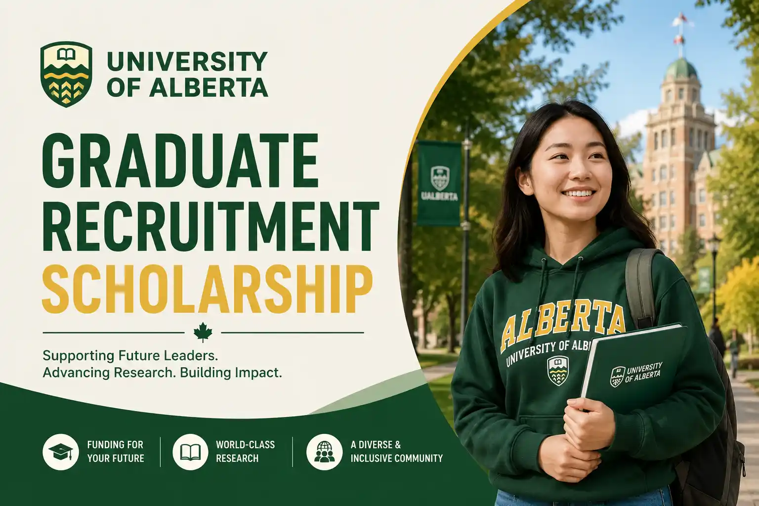 University of Alberta Graduate Recruitment Scholarship - Minimum $5,000