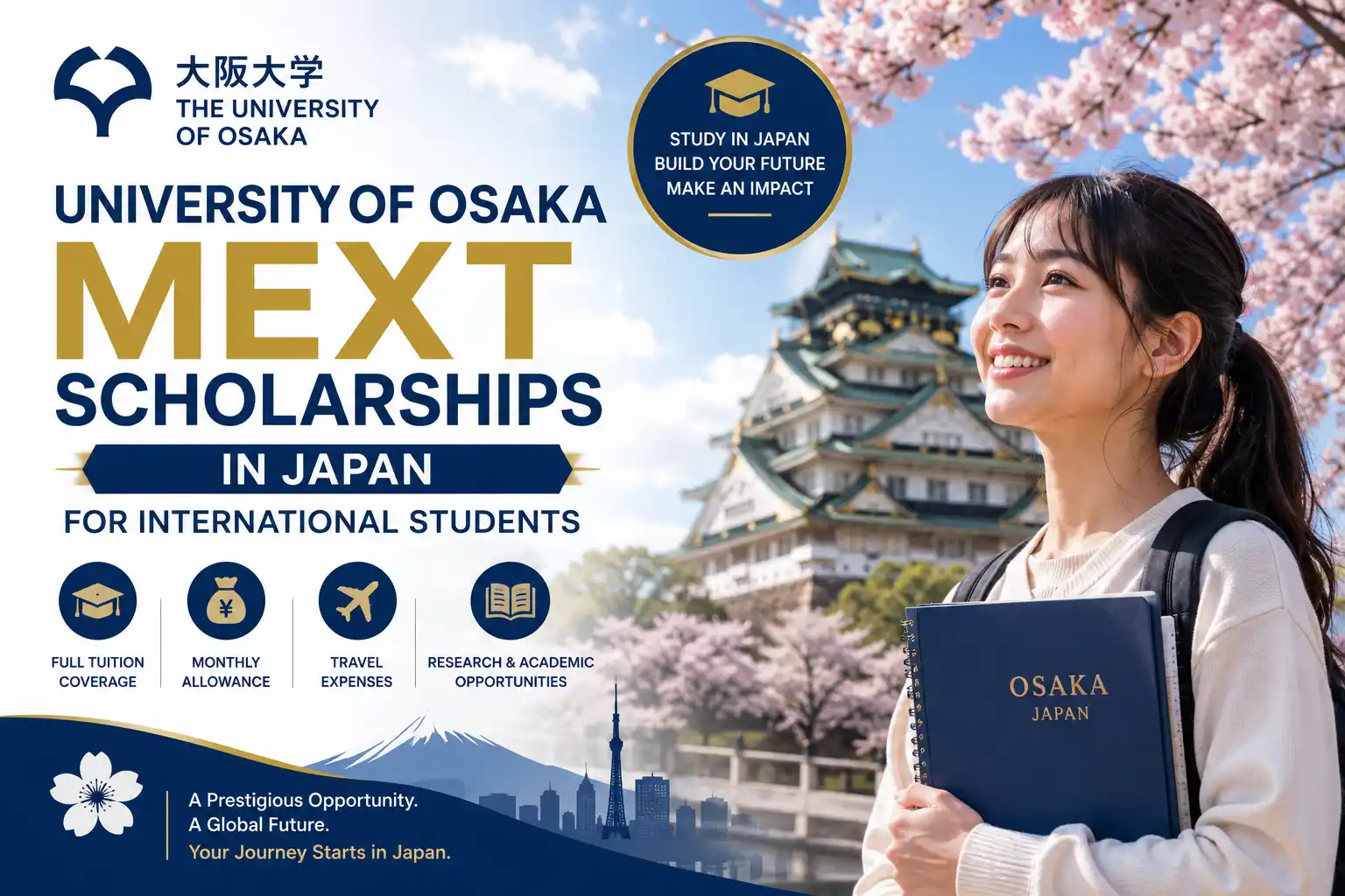 University of Osaka MEXT Scholarship - Japanese Government Scholarship