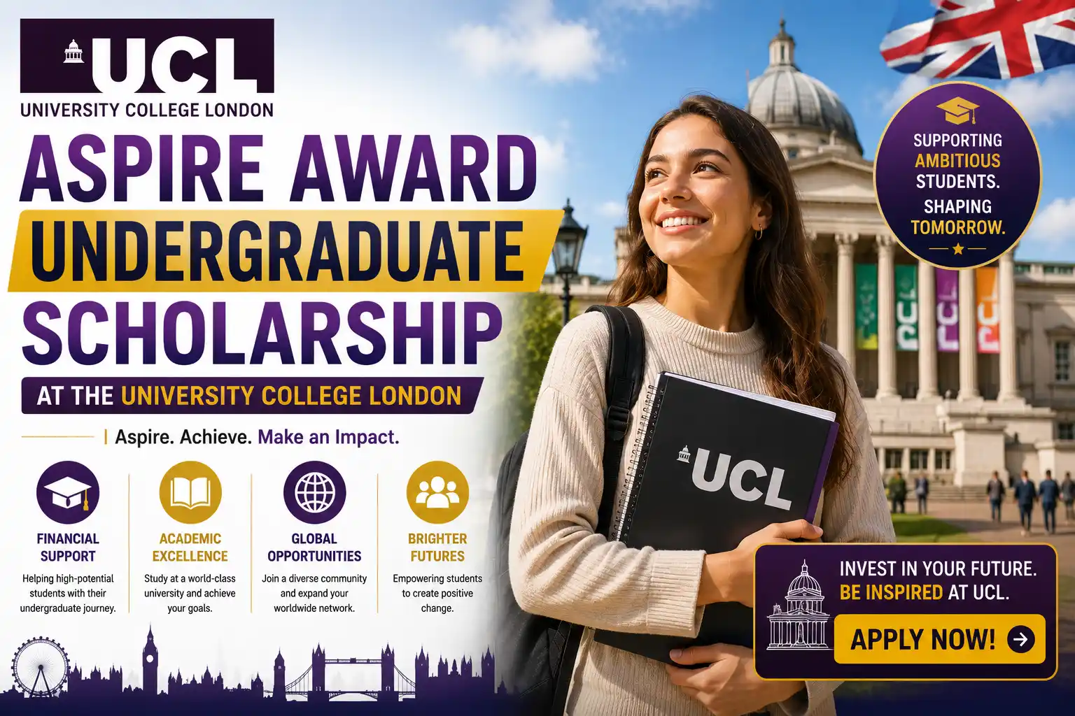 Aspire Award Undergraduate Scholarship - UCL