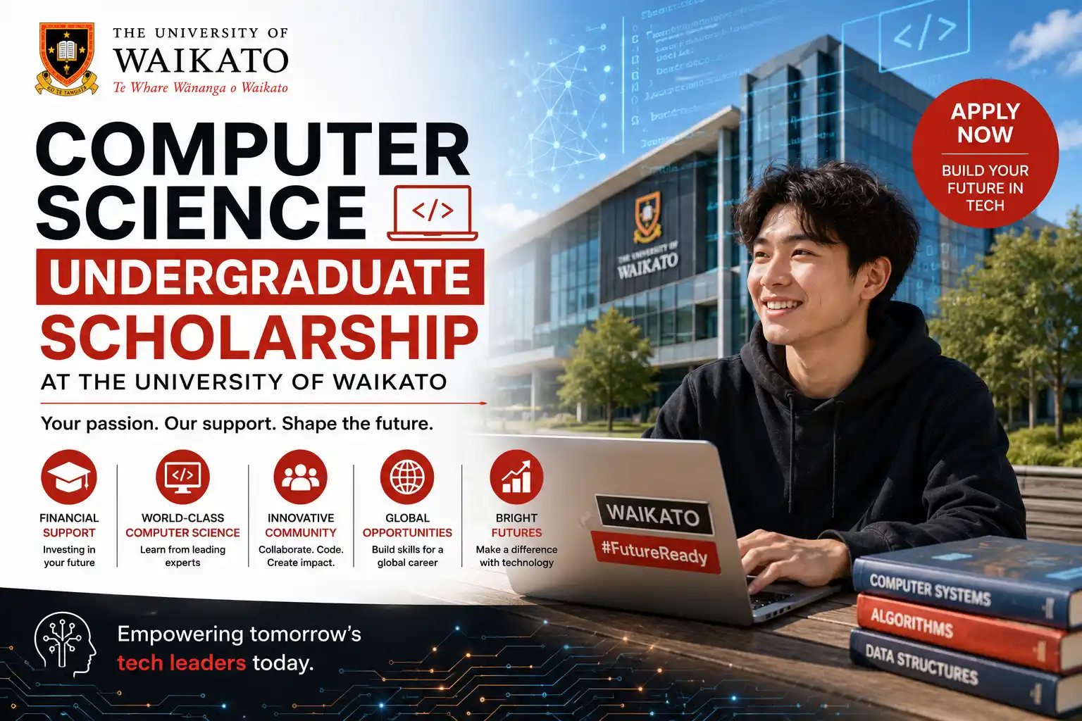 Computer Science Undergraduate Scholarship at University of Waikato