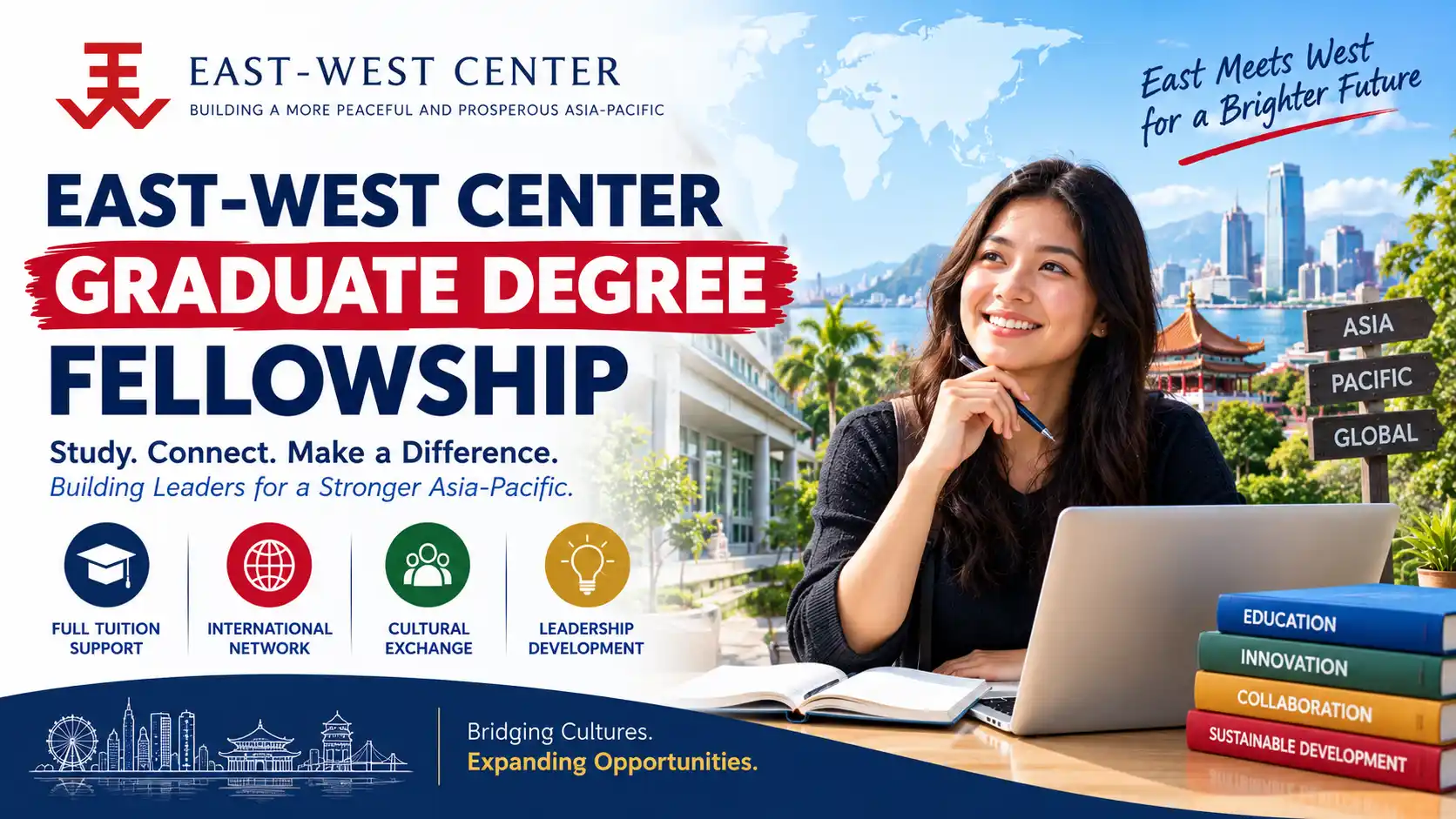 East-West Center Graduate Degree Fellowship - Fully Funded Master's and PhD in Hawaii