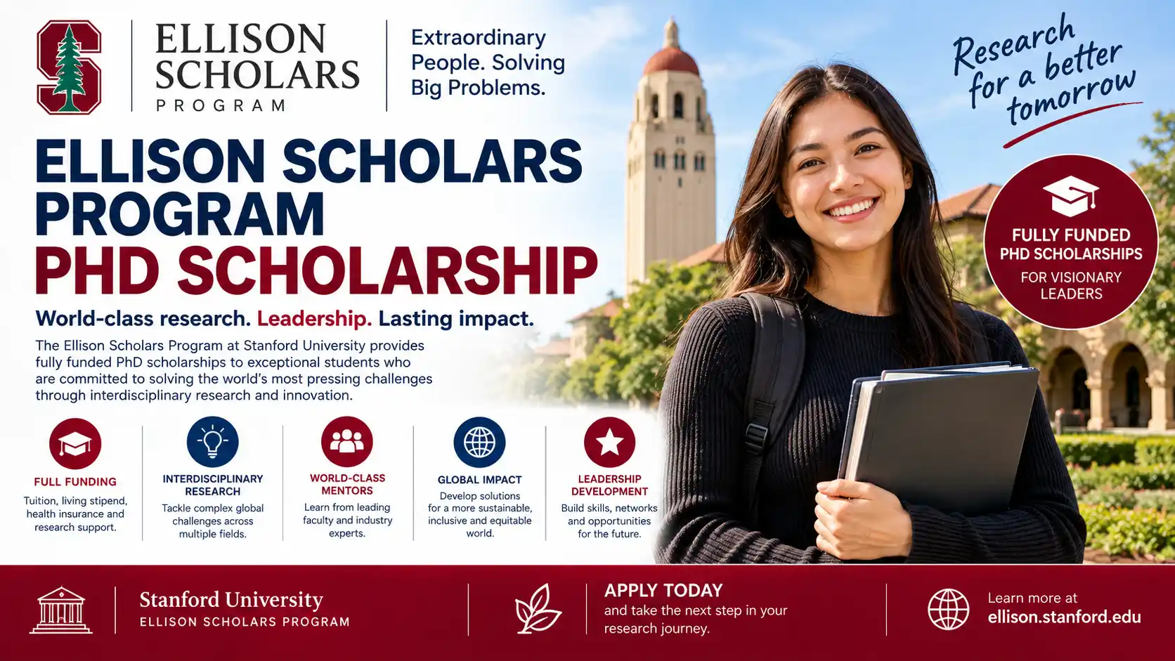 Ellison Scholars Program - Fully Funded PhD at Oxford University
